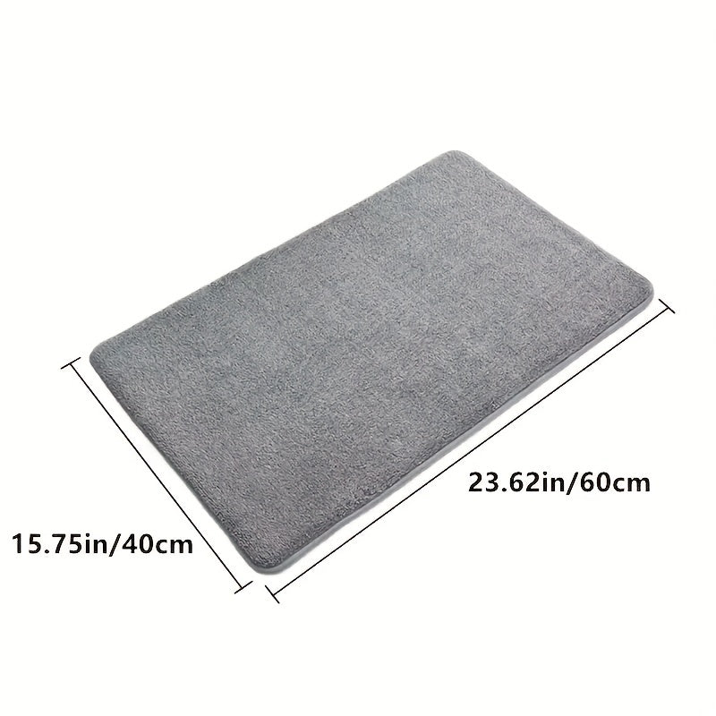 Soft Non Slip Absorbent Quick Drying Bath Rug - Durable Wear-resistant Mat