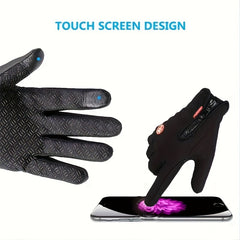 Men's Winter Warm Gloves Waterproof Touch Screen Cold Weather Running