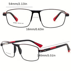 Men's Square Sporty Eyeglasses Frame