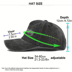 3D Embroidery Baseball Cap Denim Embroidered Sun Visor Curved Brim Hat