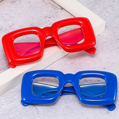 Funny Inflation Frame Light Blocking Glasses Women Unisex