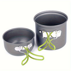 Outdoor Hiking Camping Cooking Kit Non Stick Pot & Bowl