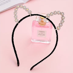 Rhinestone Cat Ears Headband Hair Accessory