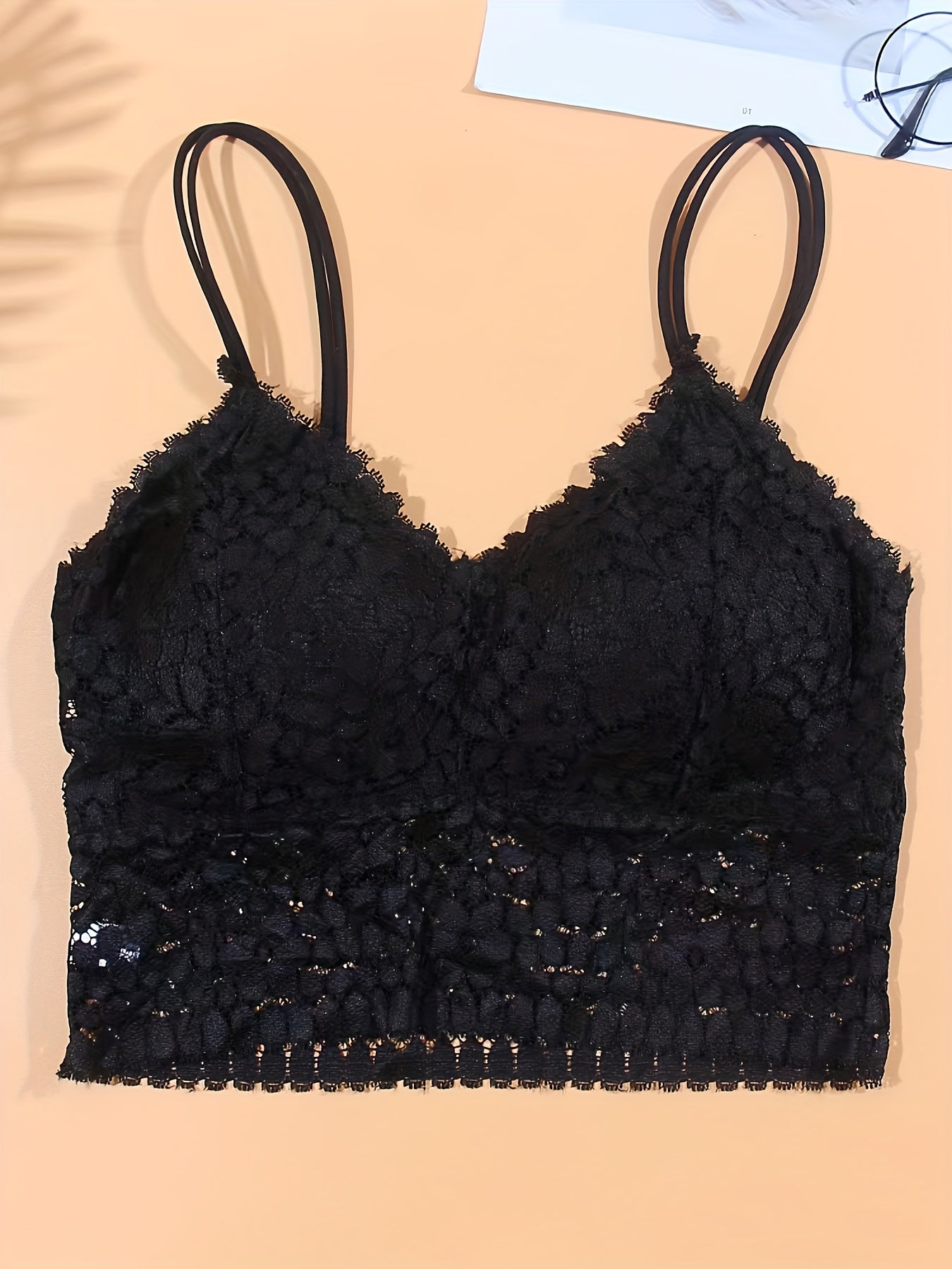 4pcs Lace Wireless Bras Comfy & Breathable Bra Women's Lingerie