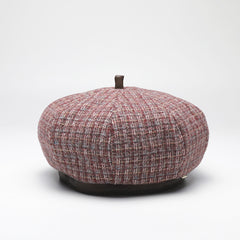 Women's Classic Stripes Beret Hat French Beanie for Winter Fall