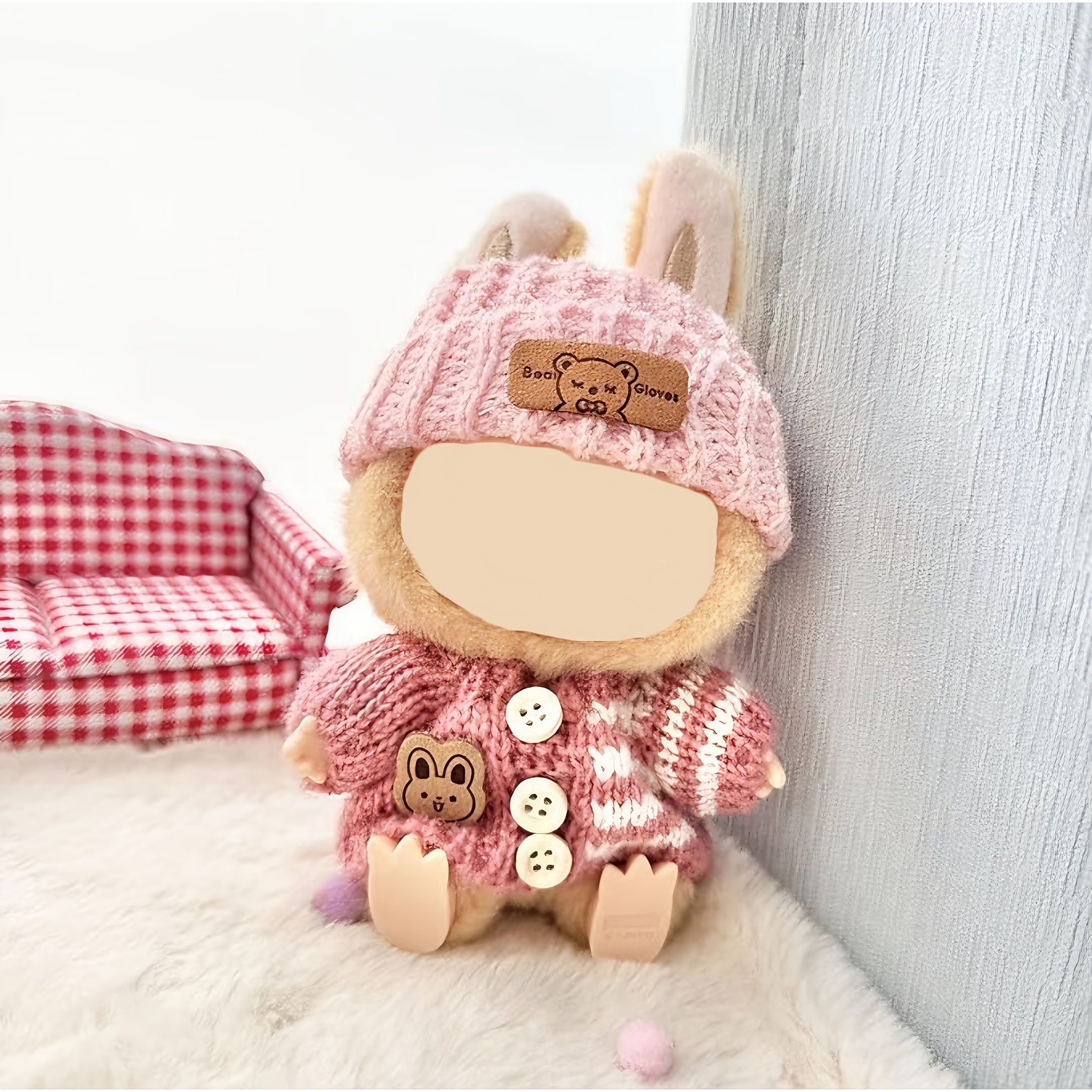 Hand-Woven Doll Clothing Set - 3 Pieces