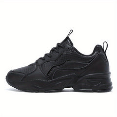 Waterproof Faux Leather Chunky Sneakers Comfortable Travel Shoes