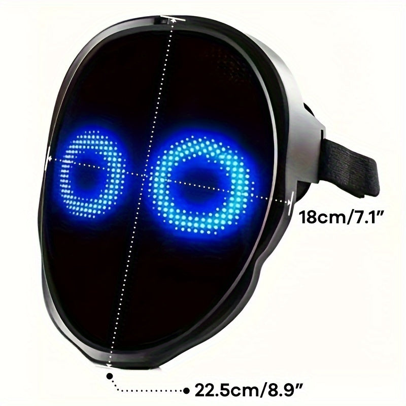 LED Lighted Face Transforming Mask for Fun Parties