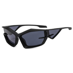 Futuristic Irregular Shape Tech Sunglasses