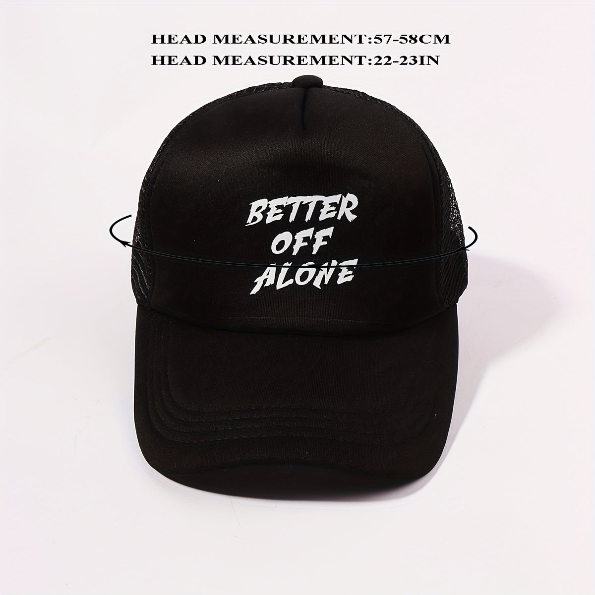 BETTER OFF ALONE Trucker Hat Mesh Baseball Cap Unisex
