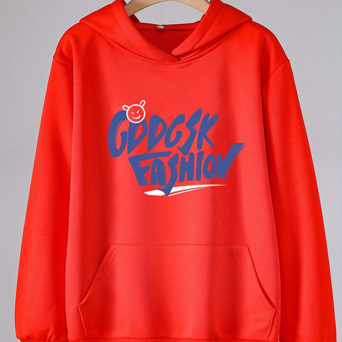 Letter Graphic Hoodies Girls Comfy Hooded Sweatshirt