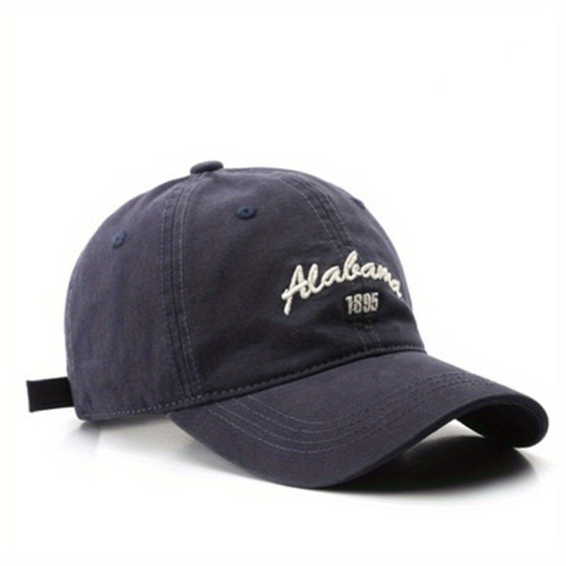 Letter Embroidery Cotton Baseball Cap Solid Hip Hop Sun Hat
