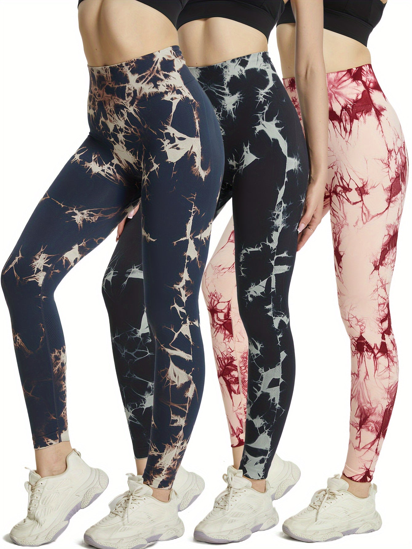 Women's Tie Dye Yoga Pants High Stretch Leggings