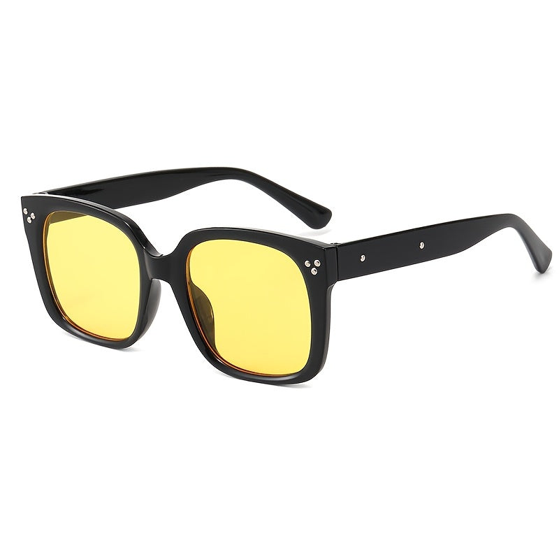 Square Large Frame Sunglasses Retro Men's SunGlasses