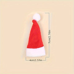 Christmas Hat Lollipop Design Non-woven Small Hat for Home Holiday Party Decor