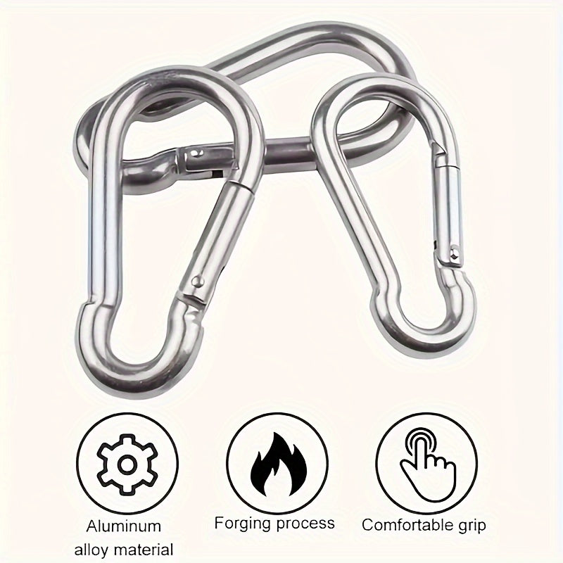10pcs Alloy Hanging Buckle Carabiner for Outdoor Camping Hiking