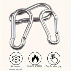 10pcs Alloy Hanging Buckle Carabiner for Outdoor Camping Hiking