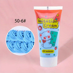 50ml Simulated Cream Glue Set Small Hair Clip Resin Cream Glue