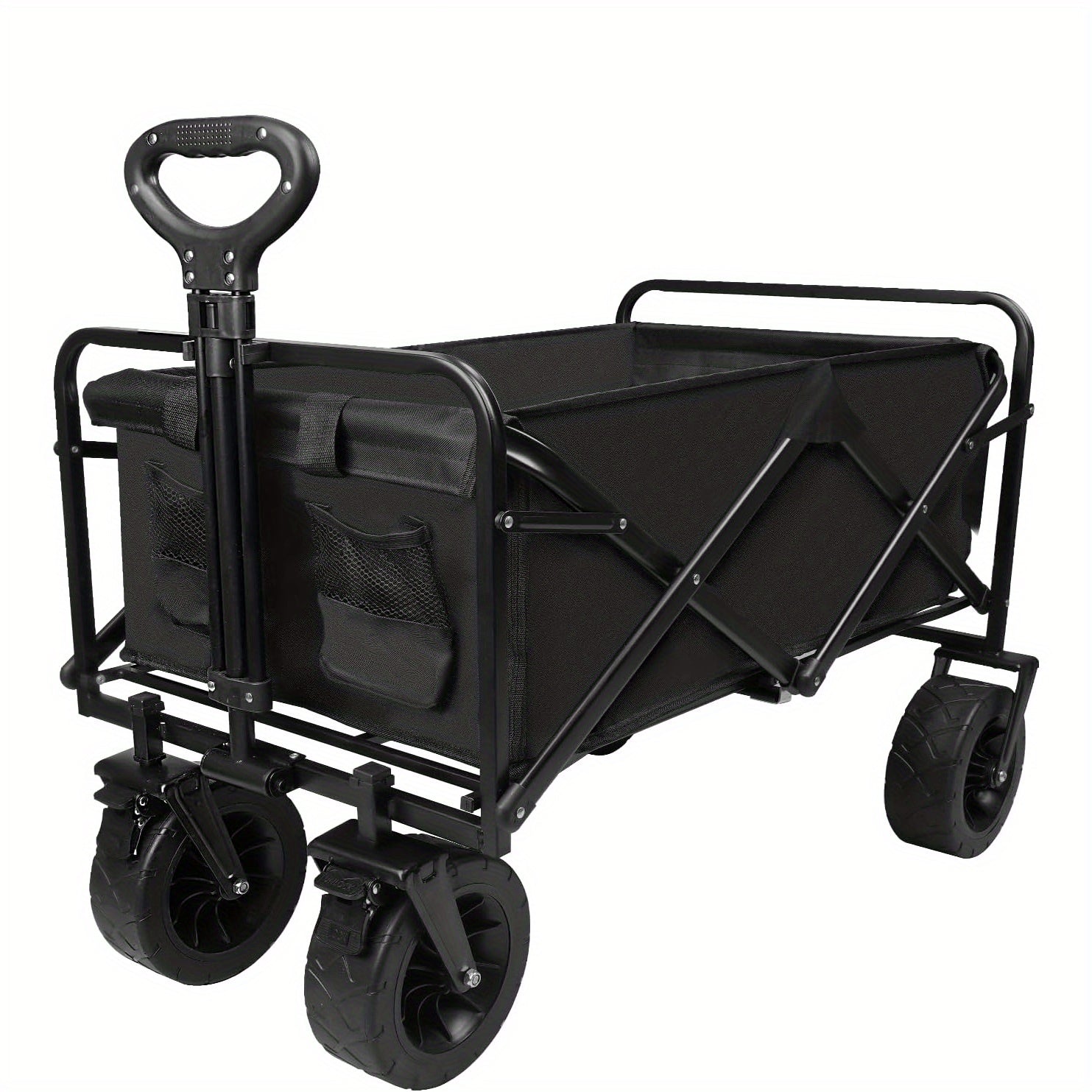 Heavy Duty Collapsible Folding Wagon With Wheels 149 69KG Outdoor Wagon