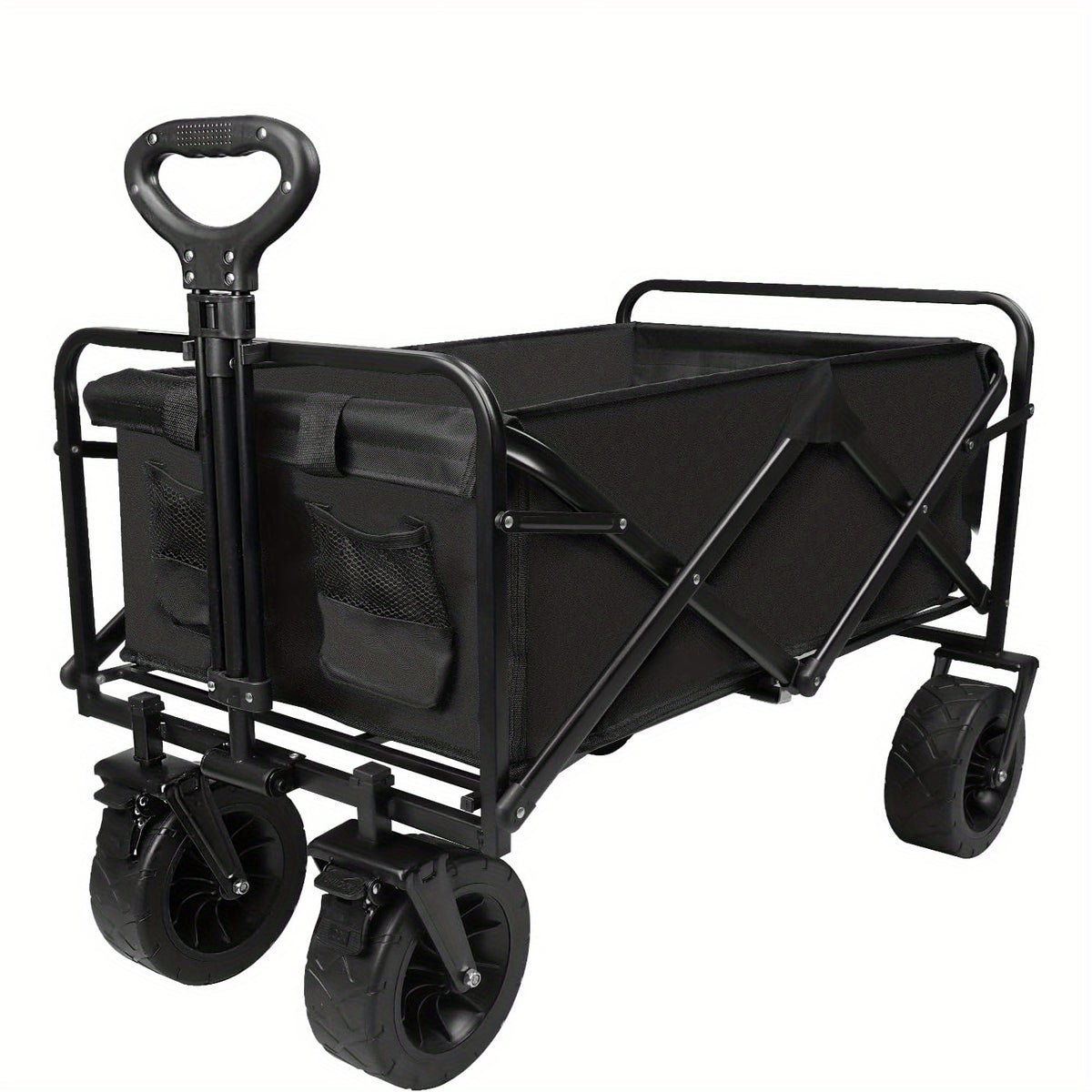 Heavy Duty Collapsible Folding Wagon With Wheels 149 69KG Outdoor Wagon