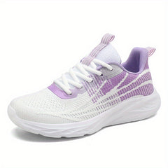 Women's Mesh Sneakers Lace Up Non slip Running Shoes Comfort Soft Sole
