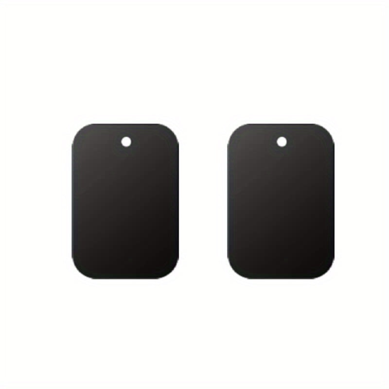 Metal Plates 8 Pack w/ Adhesive for Magnetic Mounts, Rectangle & Round