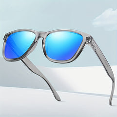 Polarized Square Sunglasses For Men UV400 Protection with Case and Cloth