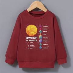 Boy's Solar System Planet Print Sweatshirt