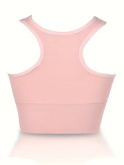 2pcs Racerback Sports Bras Comfy Running Workout Tank Bra