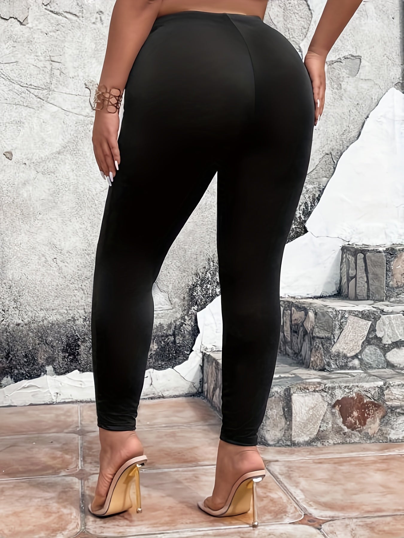  High Rise Ripped Leggings for Women