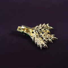 Vintage Lavender Rhinestone Wings Brooch For Men Suit Rhinestone Brooch
