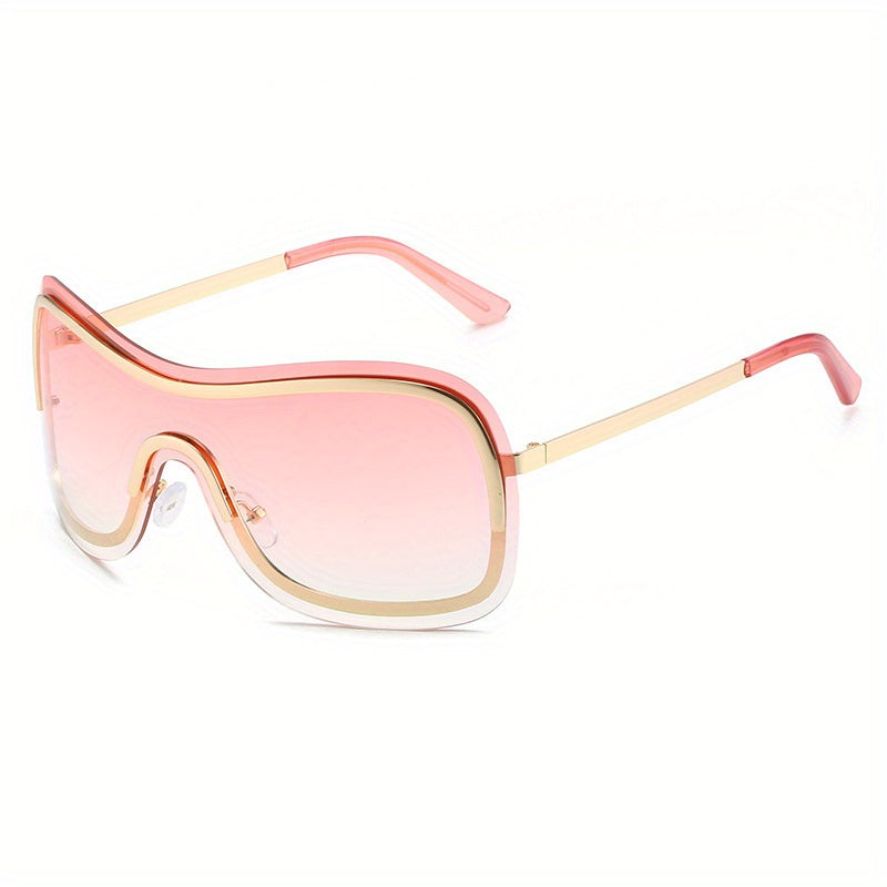 Y2K Metal Frame Gradient Sunglasses UV400