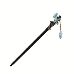 Chinese Style Flower Hair Clip Hair Stick Ponytail Holder for Women