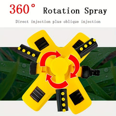 Lawn Sprinkler 360 Rotating 3 Arm Large Area Coverage
