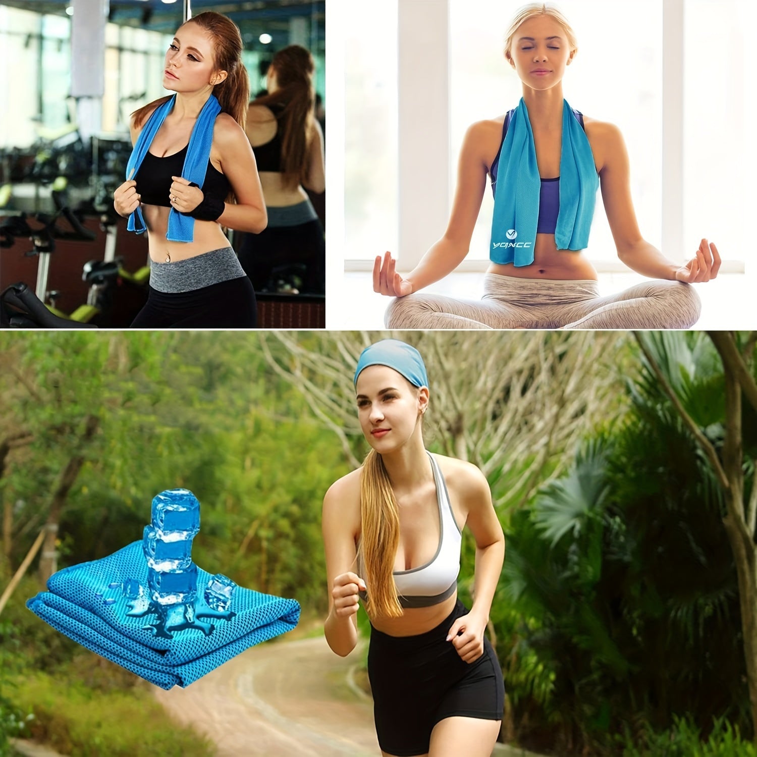 5pcs Summer Cooling Towels 40x12 Microfiber Ice Towels Soft & Breathable