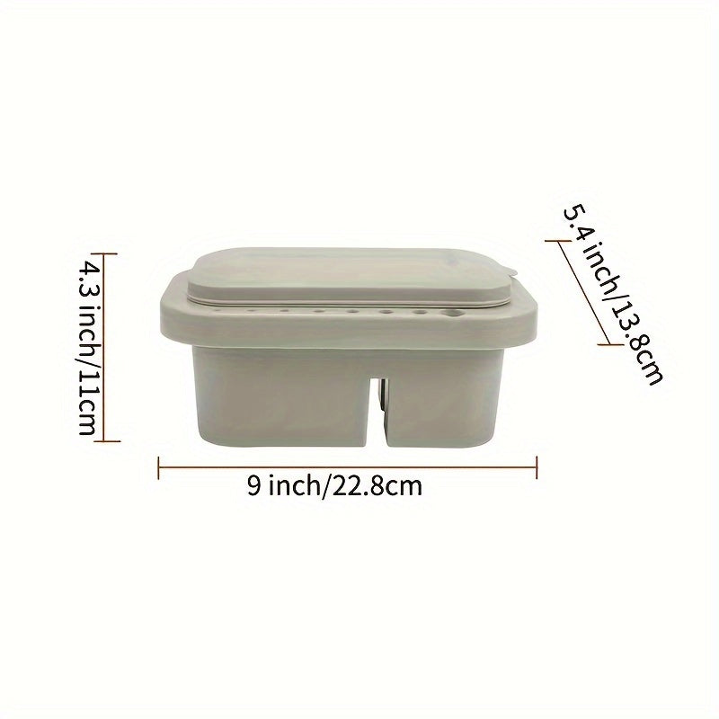 3 In 1 Brush Washing Bucket With Pen Holder And Painting Palette Cover