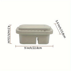 3 In 1 Brush Washing Bucket With Pen Holder And Painting Palette Cover