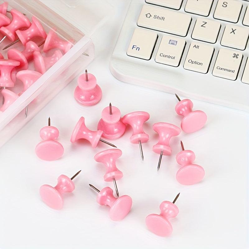 35pcs Macaron Racer Nails Small Fresh Colored Office Supplies