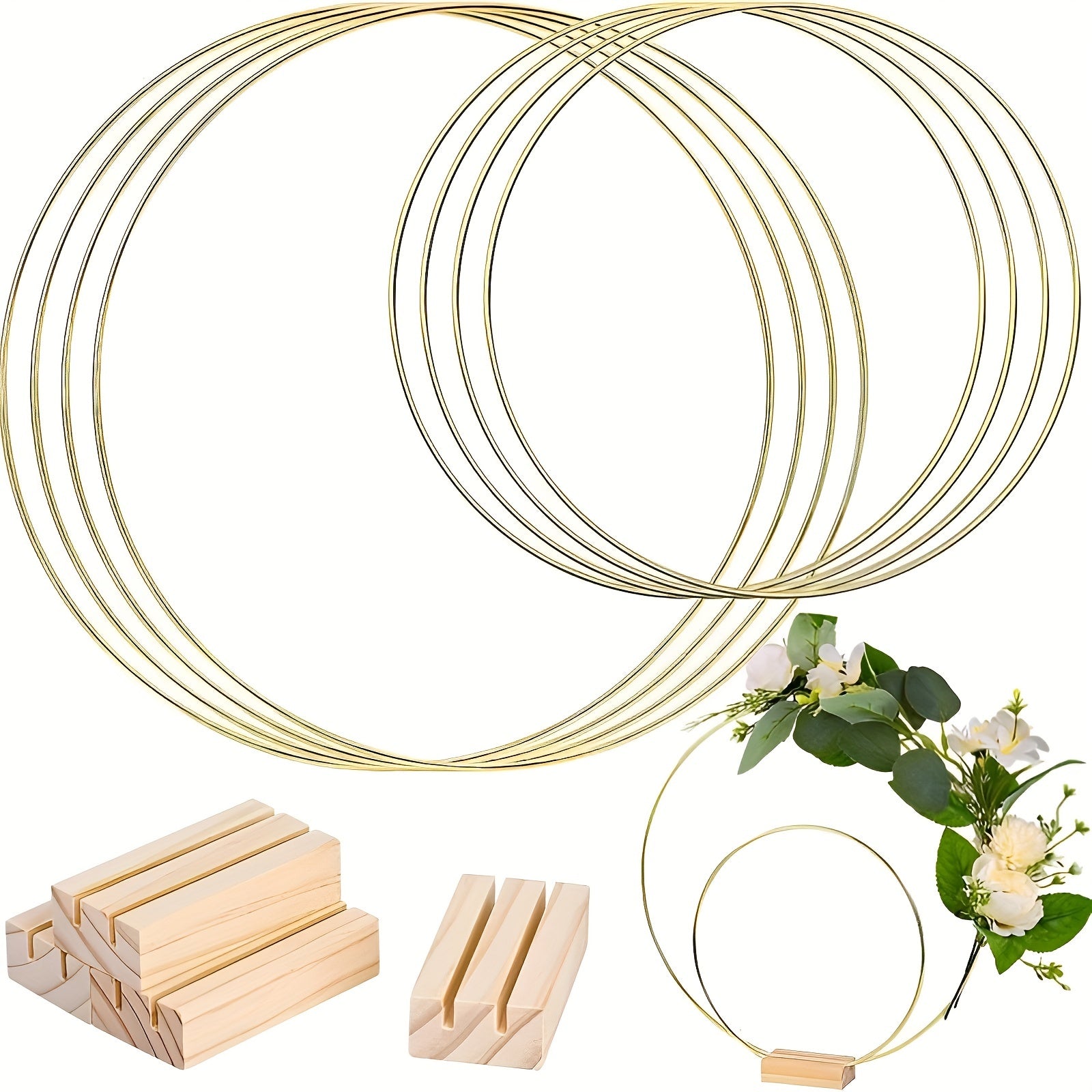 Metal Floral Centerpiece Set for DIY Wedding Decor