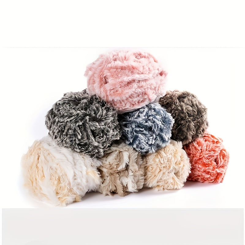 3pcs 150g 3rolls 1 0 65Nm High And Low 100 Polyester Fancy Crochet Fur Yarn