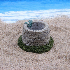 Stone Well Aquarium Decoration