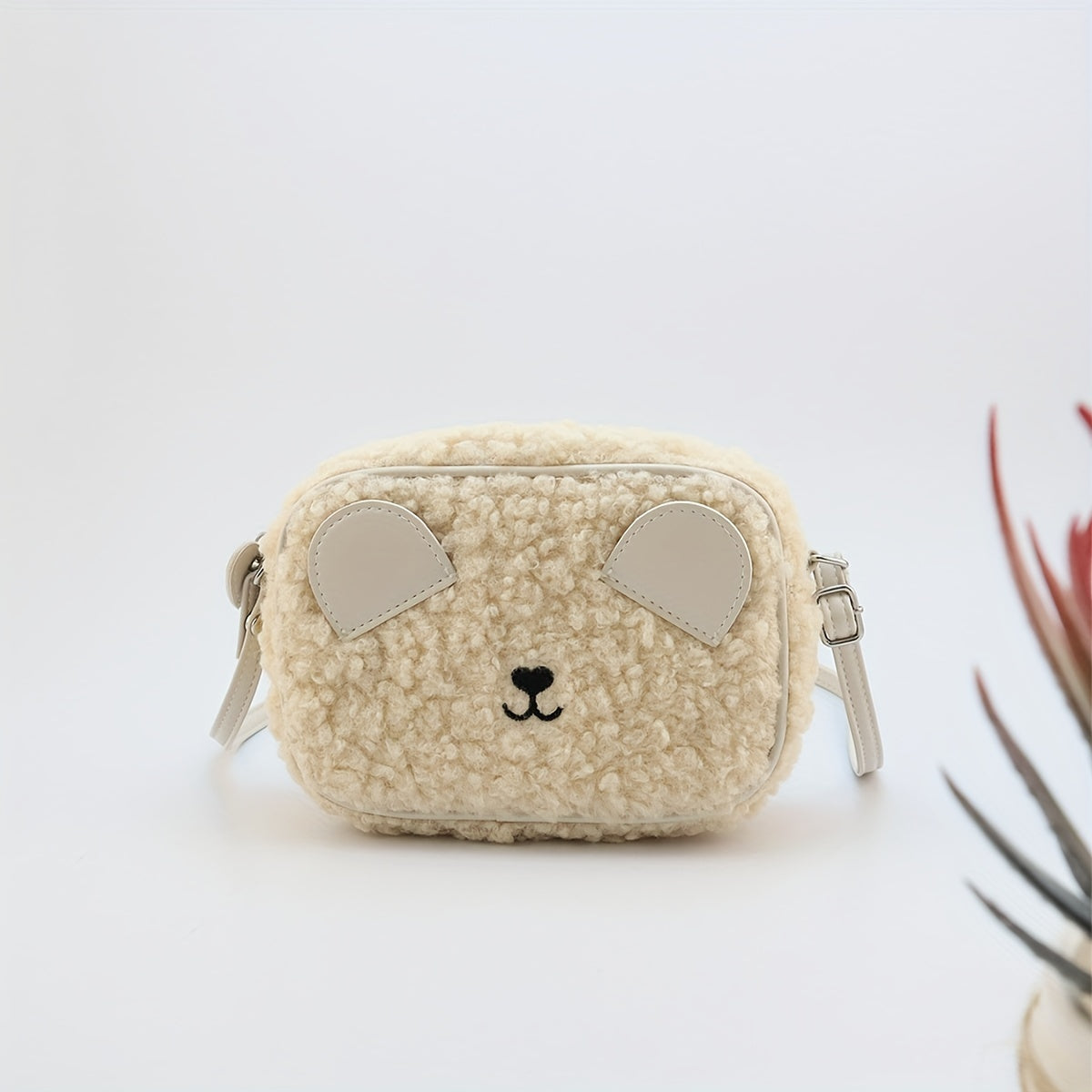 Kids Bear Shoulder Bag Mini Doll Plush Toy Crossbody Bag Coin Purse