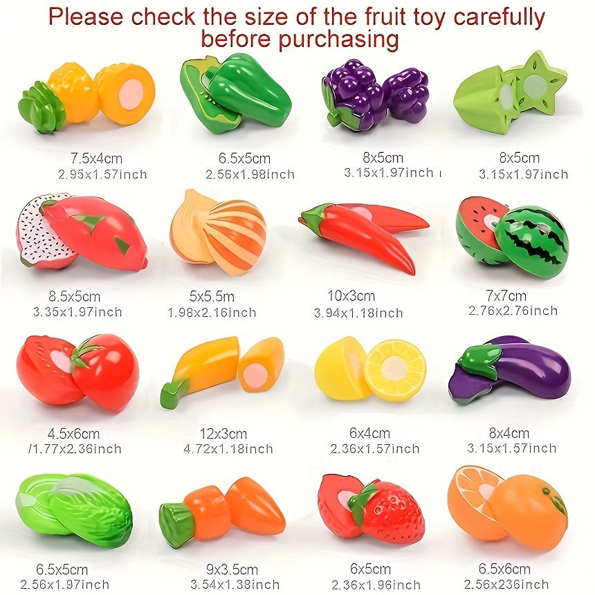 Fruit Cutting Chopping Toy Set for Kids