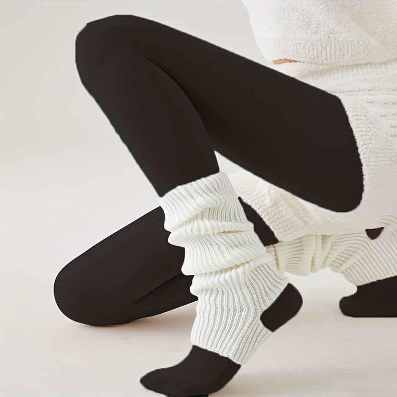 Plush Lined High Waist Thermal Leggings Women's Stockings