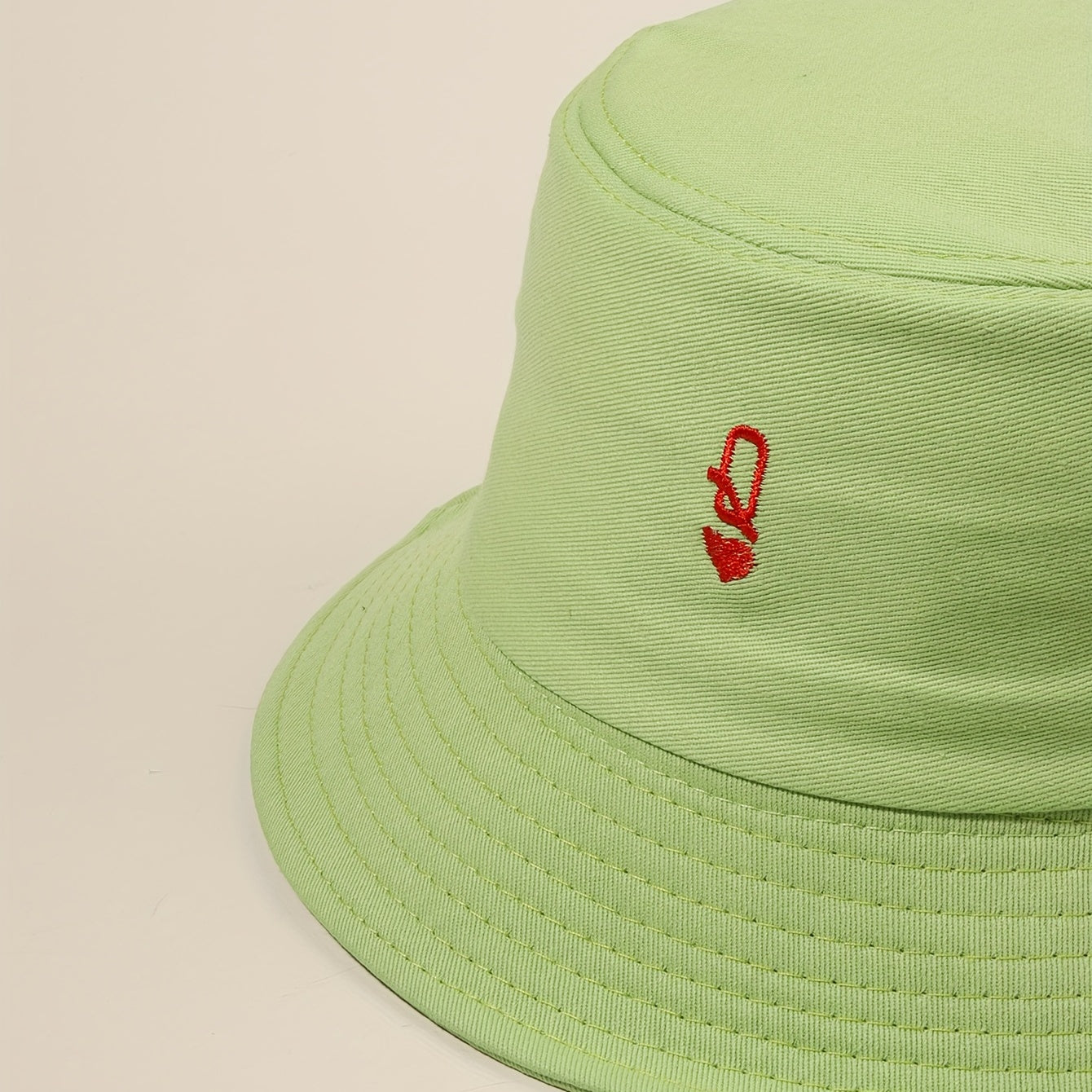 Green Bucket Hat Sunscreen Fisherman Cap for Women