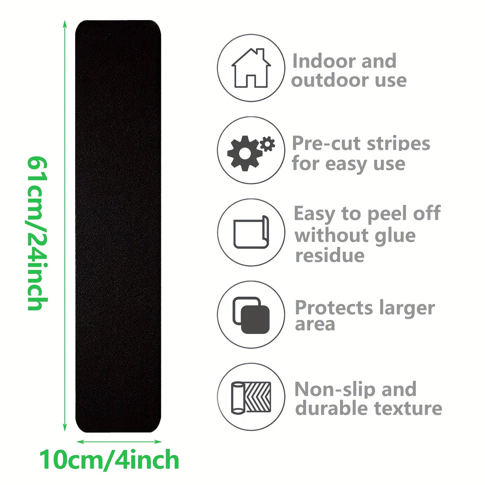 2pcs Anti Slip Tape For Stairs Indoor Waterproof Non slip Tapes Bathroom Kitchen