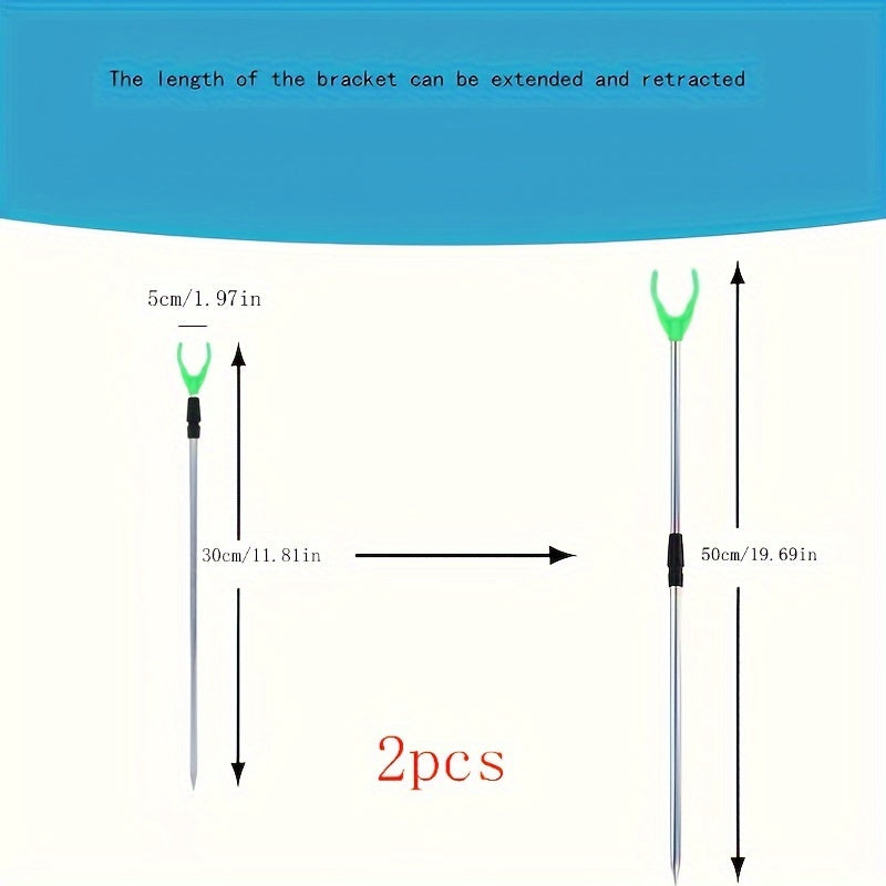 2pcs Fishing Rod Holders Pole Stands Fishing Accessories