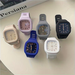Minimalist Waterproof Square Couple Watch