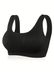 Textured Wireless Bras Comfortable & Stretchy Intimates Women's Lingerie