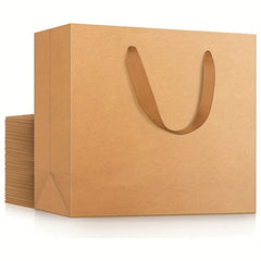 10 Brown Sturdy Shopping Bags Bulk Retail Boutique Wedding Favor